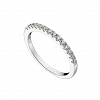 Oxzen ασημένιο δαχτυλίδι σειρέ με λευκά ζιργκόν 2mm