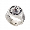 Oxzen ανδρικό δαχτυλίδι ασημένιο με λιοντάρι free size
