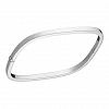 Oxzen βραχιόλι Unisex από ασήμι 925 επιπλατινωμένη σταθερή χειροπέδα 4mm τετραγωνισμένη με κούμπωμα