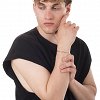 Oxzen ανδρικό βραχιόλι από ασήμι 925, αλυσίδα Gourmet 4mm