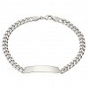 Oxzen ανδρικό βραχιόλι από ασήμι 925, ταυτότητα 7mm
