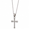 Oxzen ασημένιος ανδρικός σταυρός με αλυσίδα