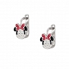 Oxzen ασημένιο παιδικό σκουλαρίκι κρικάκι με την Minnie Mouse