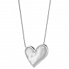 Oxzen γυναικείο κολιέ από ανοξείδωτο ατσάλι καρδιά με φίλντισι