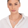 Oxzen γυναικείο κολιέ από ανοξείδωτο ατσάλι με πέρλα