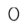 Σκουλαρίκι ανδρικό από ανοξείδωτο ατσάλι, κρικάκι μαύρο (2.5 x 12)mm