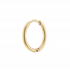 Σκουλαρίκι ανδρικό από ανοξείδωτο ατσάλι, επιχρυσωμένο κρικάκι (1.6 x 10)mm