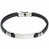 Oxzen ανδρικό βραχιόλι από ανοξείδωτο ατσάλι με δέρμα