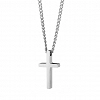 Oxzen ανδρικός σταυρός με αλυσίδα από ανοξείδωτο ατσάλι μικρός διακριτικός