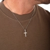 Κολιέ σταυρός ανδρικός από ανοξείδωτο ατσάλι
