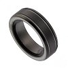 Δαχτυλίδι από ανοξείδωτο ατσάλι ανδρική βέρα μαύρη