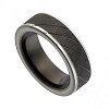 Δαχτυλίδι από ανοξείδωτο ατσάλι ανδρική βέρα μαύρη