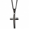 Κολιέ σταυρός με αλυσίδα ατσάλι
