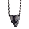 Κολιέ από ανοξείδωτο ατσάλι Unisex νεκροκεφαλή