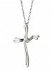 Oxzen κολιέ ασημένιο σταυρός