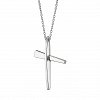 Oxzen κολιέ ασημένιο σταυρός